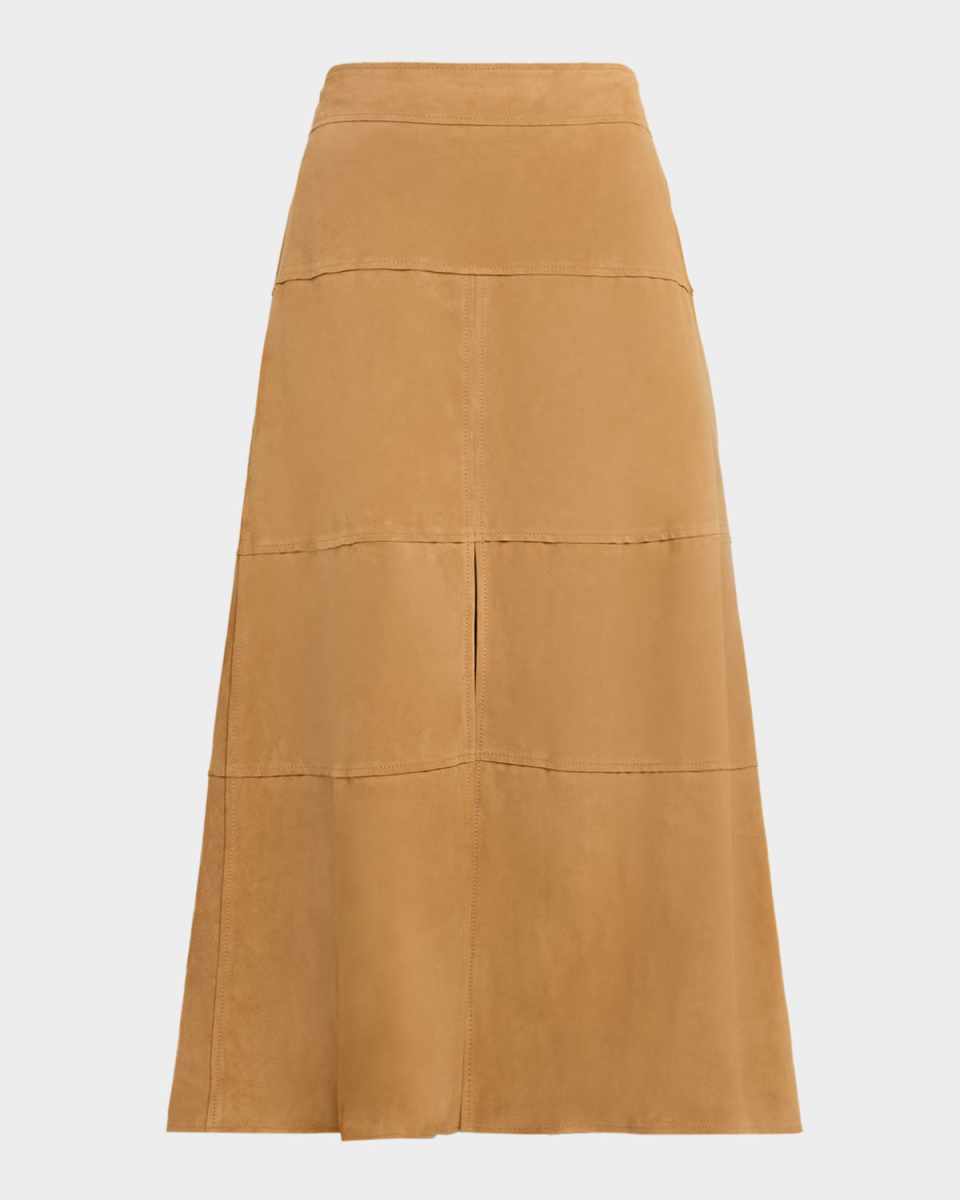 Hudson Suede Midi Skirt
